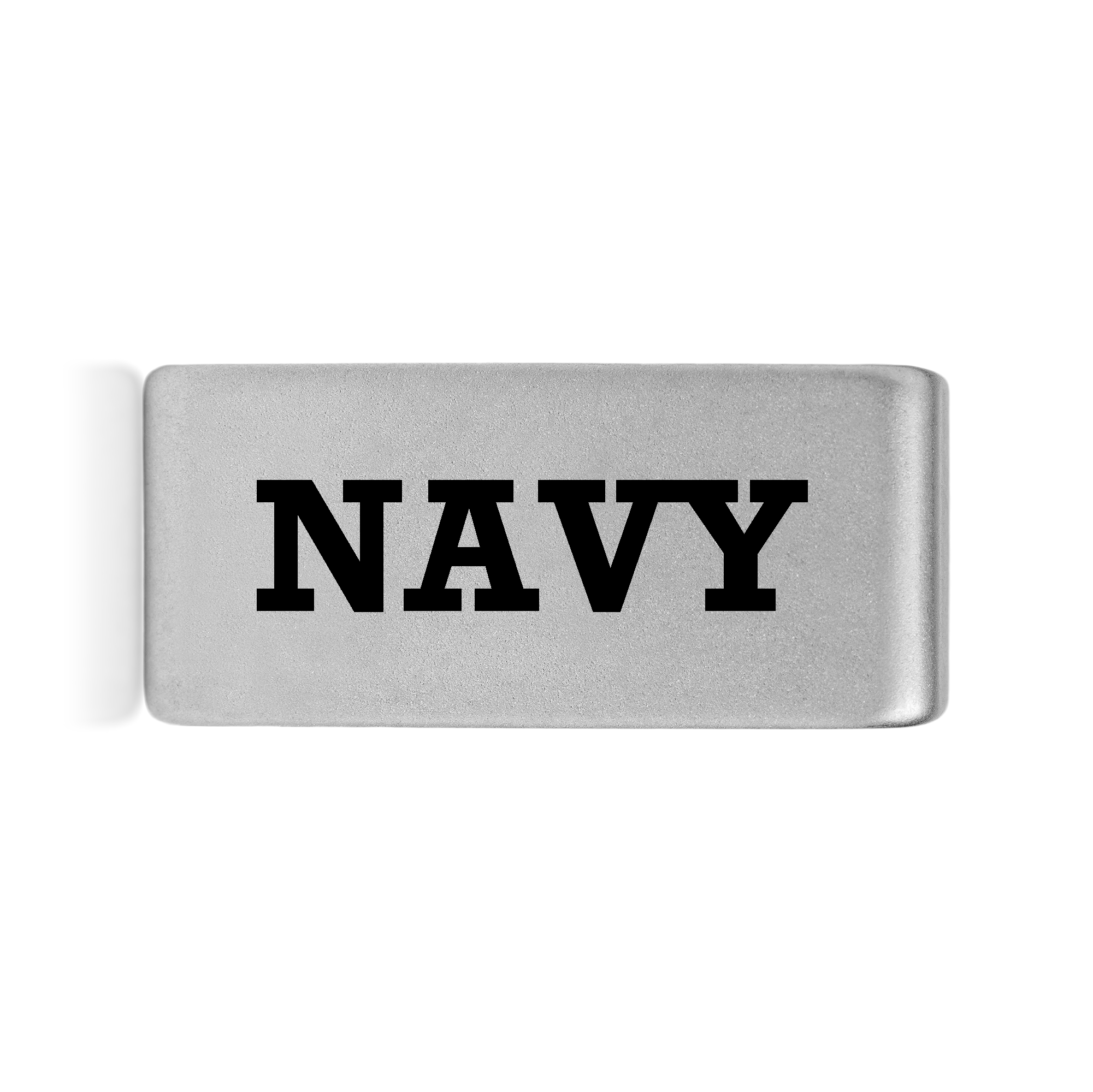 Navy Badge Silver 12mm