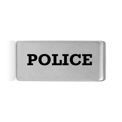 Police Badge Silver 12mm