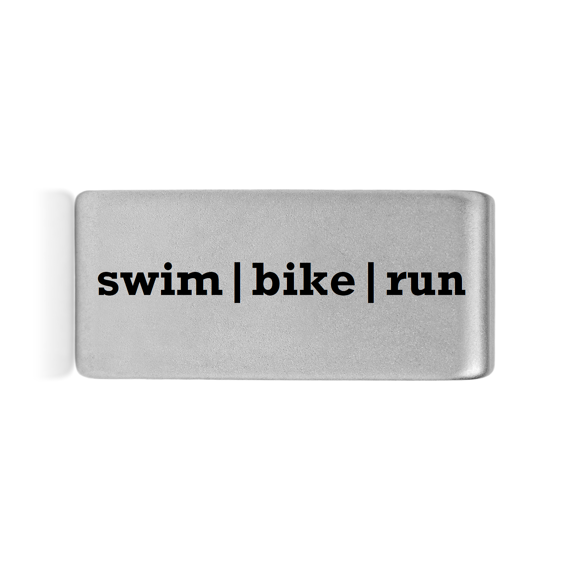 Swim | Bike | Run Badge Silver 12mm