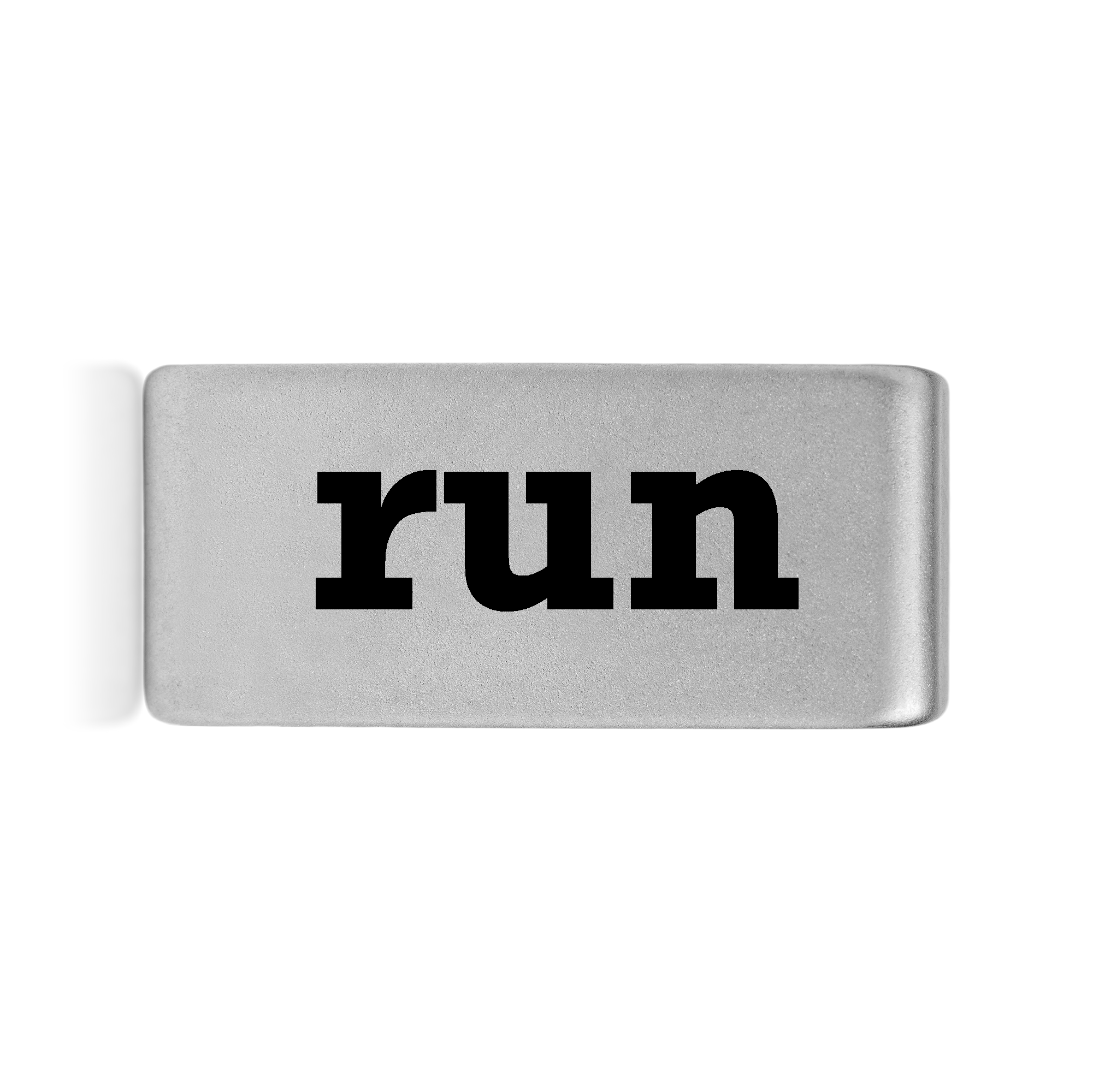 Run Badge Silver 12mm