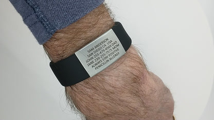 Silicone Wristband ID - Sleek